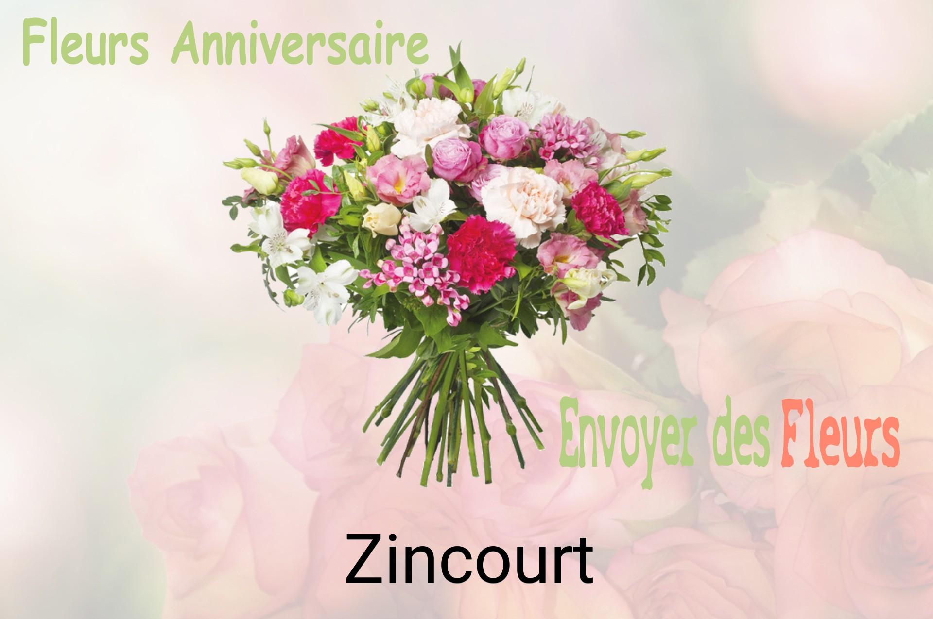 Bouquet de fleurs d’anniversaire livré à Zincourt